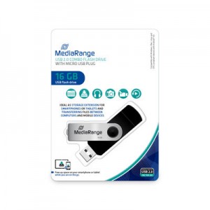 MediaRange USB Combo flash drive Micro USB 16GB
