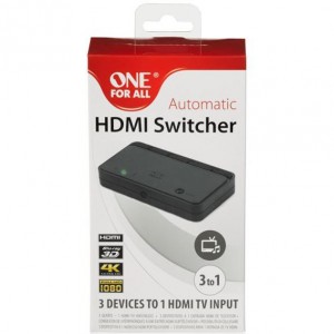 One for All HDMI Switcher 4K inkl. Fernbedienung