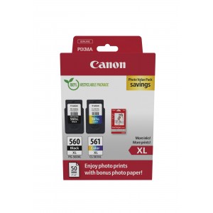 Canon Photo Value Pack black XL /color XL + 4x6 Photo Paper (GP-50150)