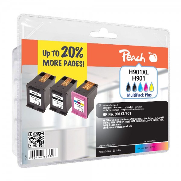 Tinte Peach HP Nr.901XL/901 Multipack Plus PI300-568 BLISTER