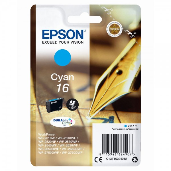 Epson DuraBrite Ultra Ink Nr.16 cyan