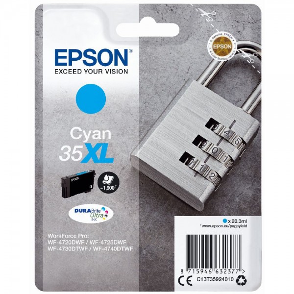 Epson DuraBrite Ultra Ink Nr.35XL cyan
