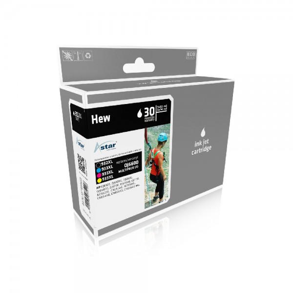 Astar HP Ink Nr.932XL + 933XL 1K inkl. Chip