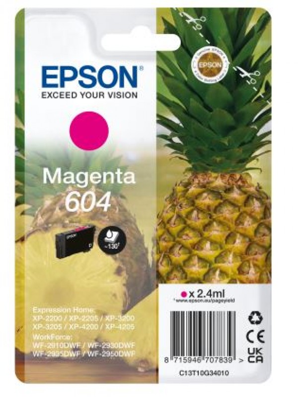 Epson Singlepack Ink Nr.604 mag. T10G34