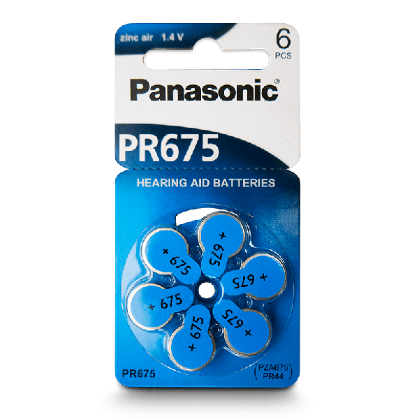 PANASONIC PR675 Hörgerätbatterie 6 Stk.