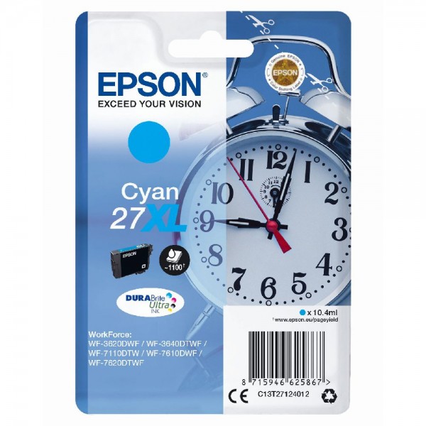 Epson DuraBrite Ultra Ink Nr.27XL cyan