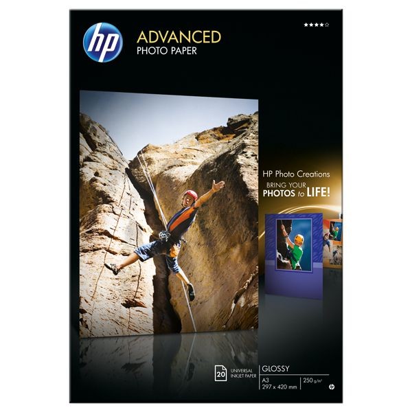 HP Adv. Fotopapier IJ hochgl. A3 1x20